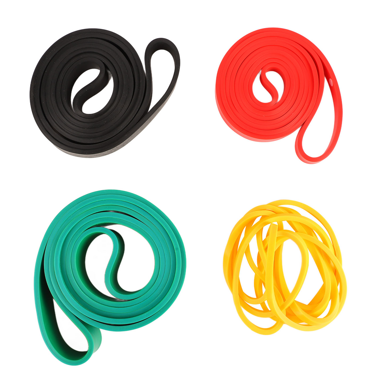 High Elastic Resistance Bands — Set of 4