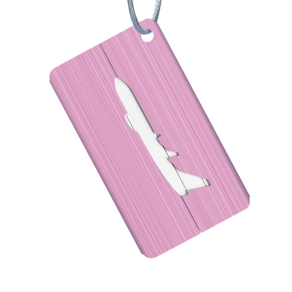 Aluminum Alloy Luggage Tag For Boarding Pass Aircraft