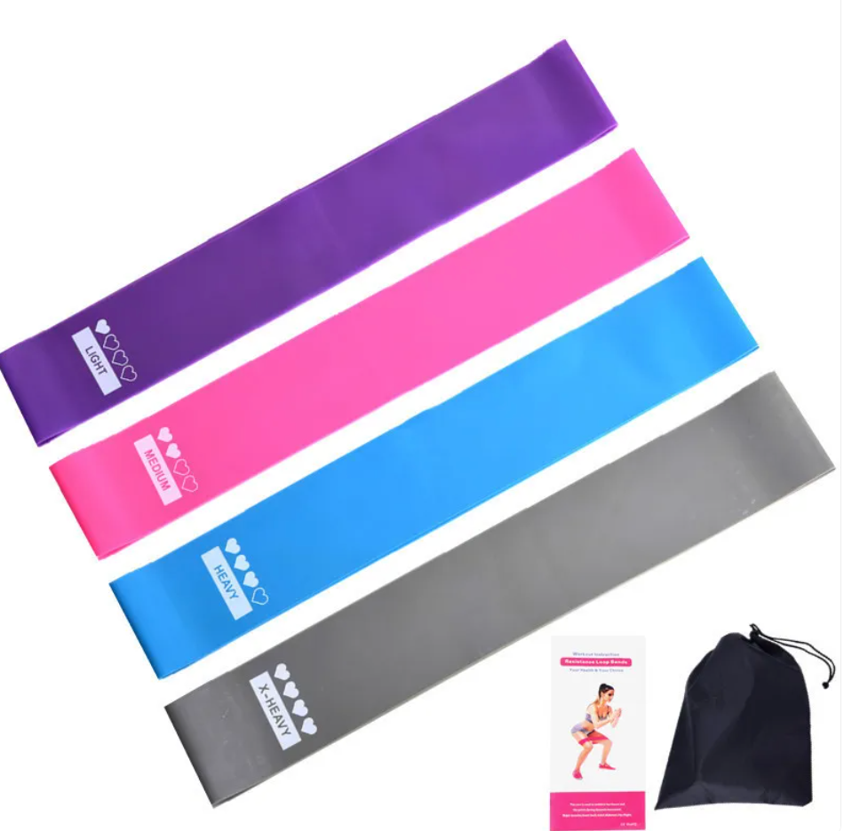 Booty Resistance Bands — Non-Slip Set of 4