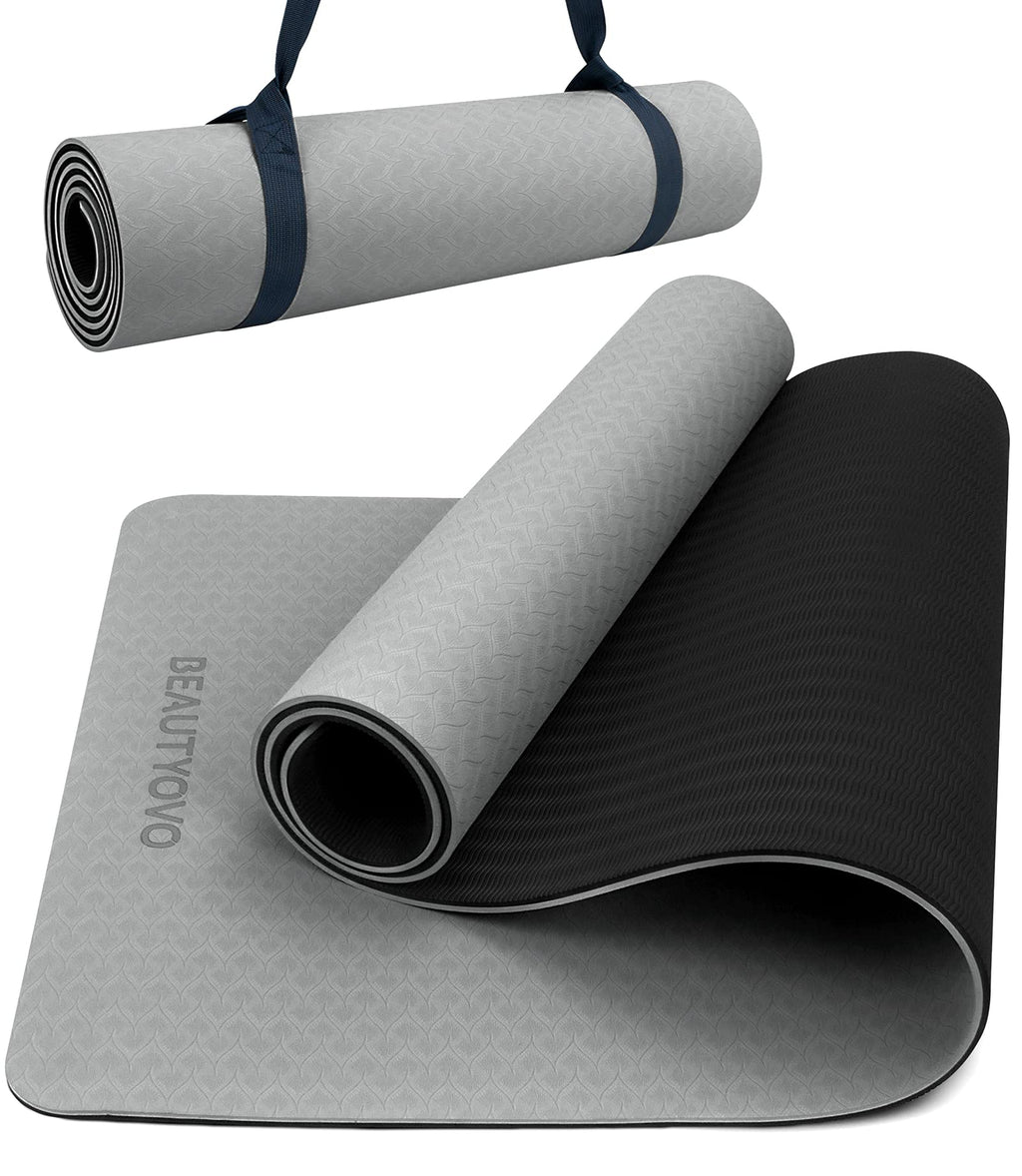 Extra Thick TPE Yoga Mat with Strap