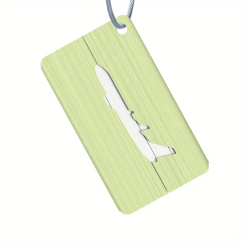 Aluminum Alloy Luggage Tag For Boarding Pass Aircraft