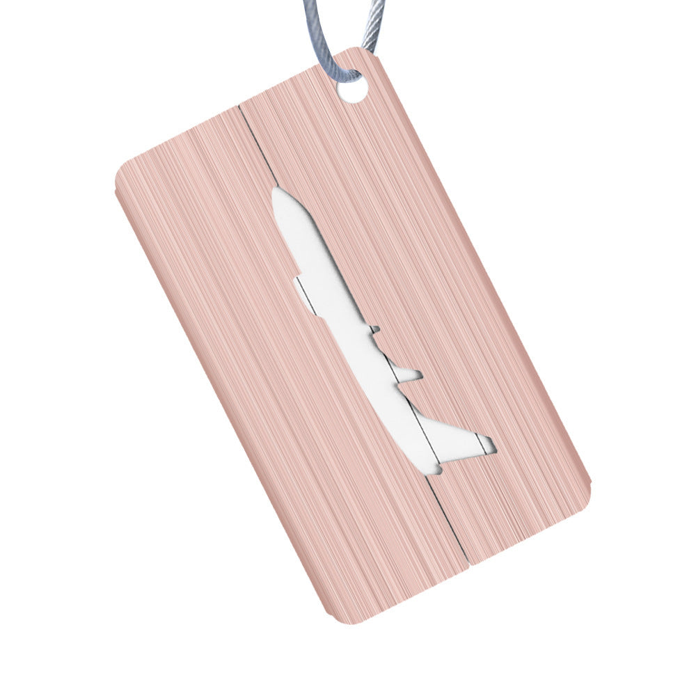 Aluminum Alloy Luggage Tag For Boarding Pass Aircraft
