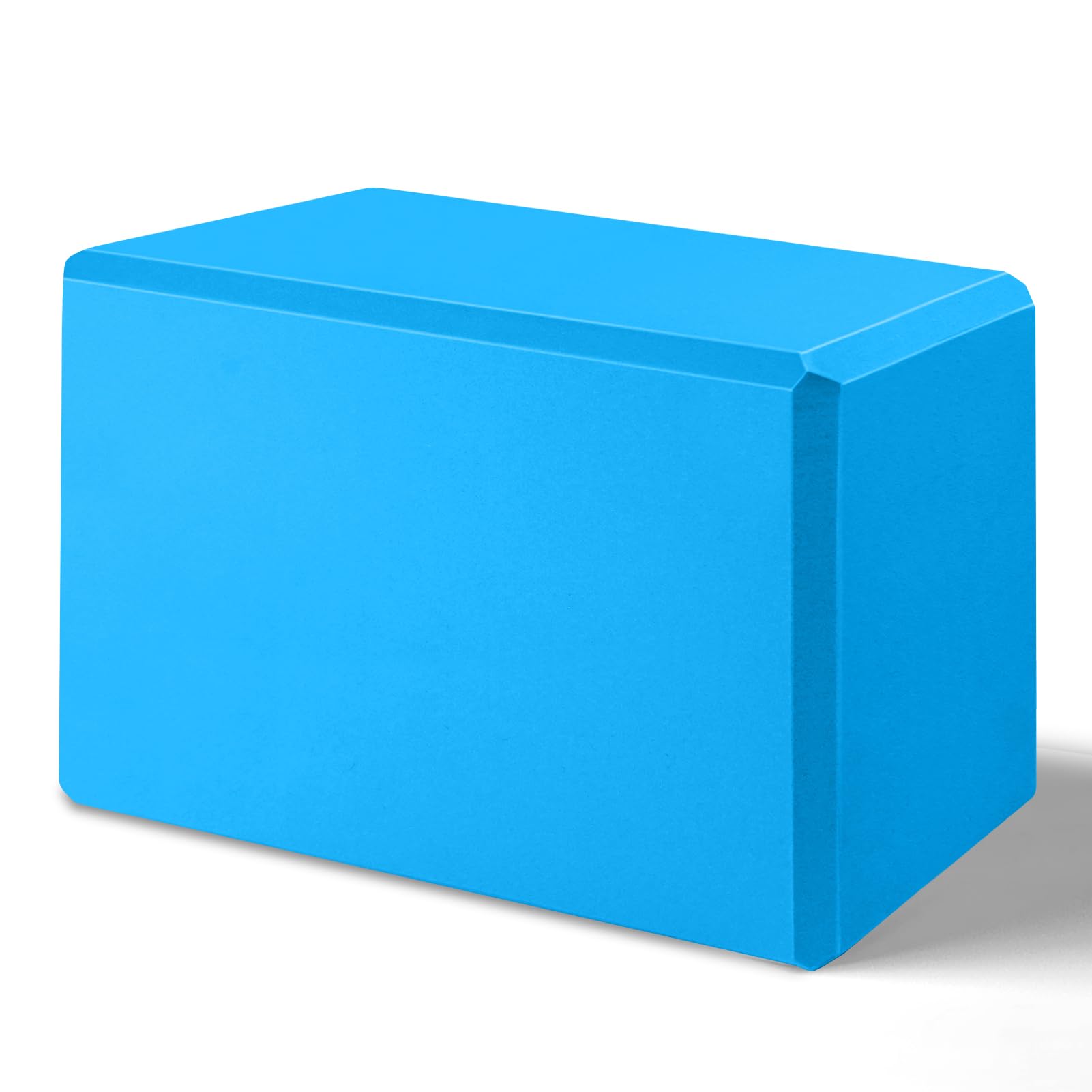 2024 Biguphate Yoga Blocks 9x 6x4 Inch，EVA Foam Yoga Block Supportive Latex-Free Non-Slip Exercise Blocks Yoga Accessories for Pilates Meditation Balance Stretching and Deep Poses (Blue)
