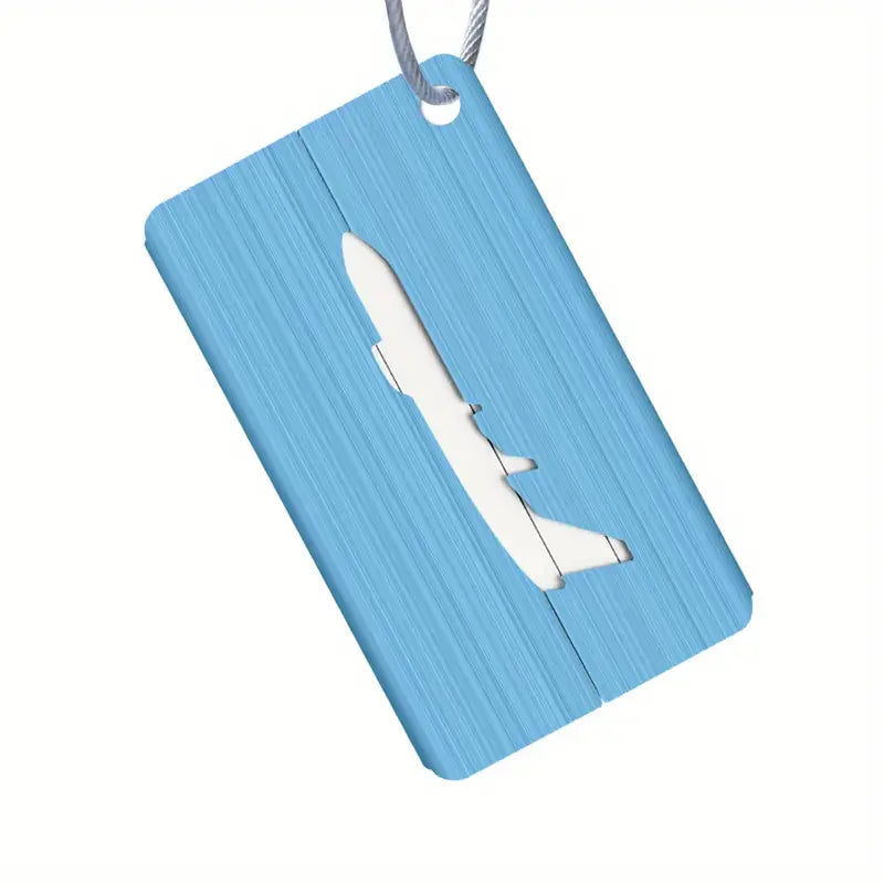 Aluminum Alloy Luggage Tag For Boarding Pass Aircraft