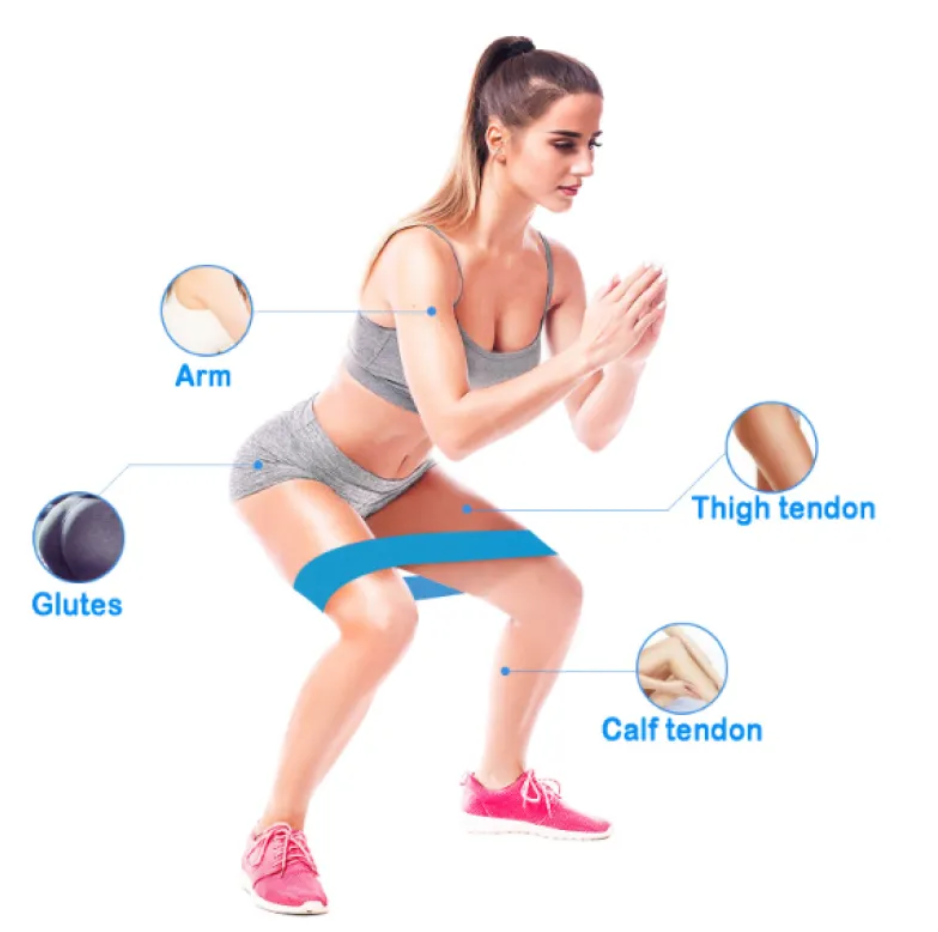 Booty Resistance Bands — Non-Slip Set of 4